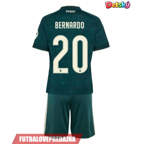 Lacne Dětský Futbalové dres Real Madrid Bernardo Silva #20 2026-27 Krátky Rukáv - Preč (+ trenírky)